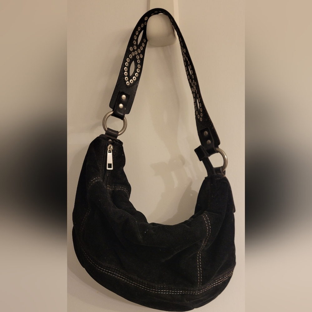 Fossil Corduroy Bag with studded strap